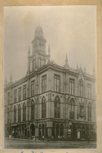Masonic Temple, N.W. cor. Montgomery & Post Sts. in 1879