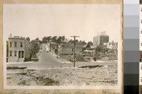North from St. Rose's Ave. on Wood St. June 5/26, after Ewing Field fire