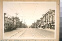 South on Mission St. from Excelsior St. Feb. 1928