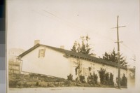 Another view of the 1st theatre in Calif. Built of adobe in 1847. Pacific near Scott St. Monterey Calif. Photo taken Jany. 1929