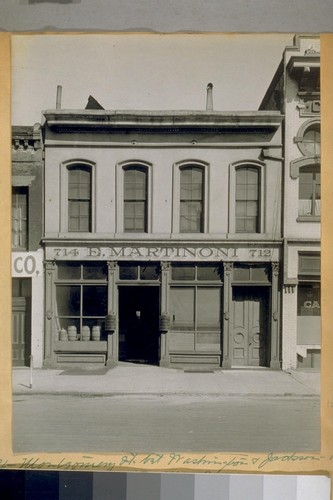 714 Montgomery St. bet. Washington and Jackson. Built about 1867. Photo taken March 26, 1921