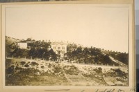 Residence of Henry Caseboldt [Casebolt] on the West side of Pierce St. between Vallejo & Green. Built about 1868. Mr. Caseboldt [Casebolt] was the owner of the Old Horse cart lines on Sutter, Polk, Pacific, Larkin Sts. Photo from his grandson, F.T. Fin