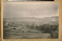 Looking South from Vermont and 20th St. Showing the San Francisco Hospital and Bernal Hights [Heights]. Oct. 1923