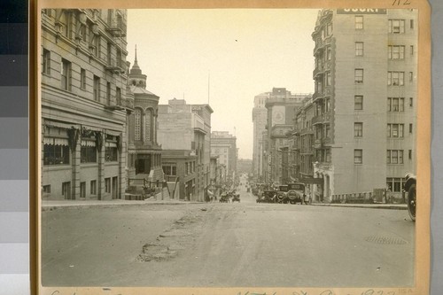 East on Bush St. from Stockton St. Aug. 1922