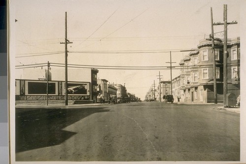 West on Cobrello [Cabrillo] from 8th Ave. Oct. 1927