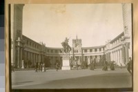 P.P.I. Ex. [Panama-Pacific International Exposition] 1915. [The Pioneer sculpture and Court of Flowers.]