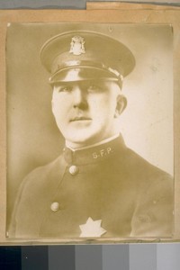 Sergt. of Police M. J. Brady killed in the discharge of his duty at Calif. and Mason Sts. Sept. 1/24 at about 12:30pm