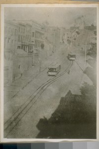 The Old Telegraph Hill Rail Road to the top of the Hill or to the Observatory in 1877