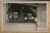Sept. 1919. Admiral Hugh Rodman on the left in charge of the Fleet on the Bridge of the New Mexico
