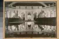 P.P.I. [Panama-Pacific International] Exposition. [Reflection in lagoon of the Court of Four Seasons at night.]