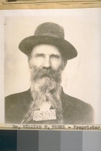 Dr. William P. Burke--Proprietor of Burk's Sanitarium at Santa Rosa, Sonoma County. He was charged with attempted murder of one of his nurses by blowing up a tent in which she slept. He was convicted and sent to San Quentin. He was a very fine physician and had a large following