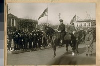 Chief of Police D.J. O'Brien and Capt. H. Gleeson mounted on Larkin near Grove St. 1921