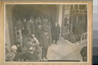 General Pershing's arrival. Mayor Jas. Rolph with the General at the Oakland Pier, 1920