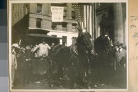 The last Car to Parade on Montgomery St. Oct. 5/27. Mayor Jas. Rolph driving