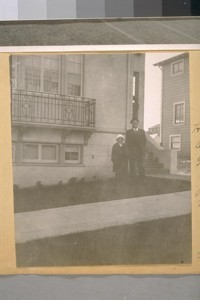 Home of Jesse B. Cook, 37th Ave. and Geary St., 1915. Jesse B. Cook and Miss Emily Pellow