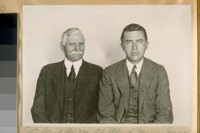 Jesse B. Cook and Mr. Ed. Clark, Manager of the Savings Union Office Mercantile Trust Co. of Calif. Aug. 1926