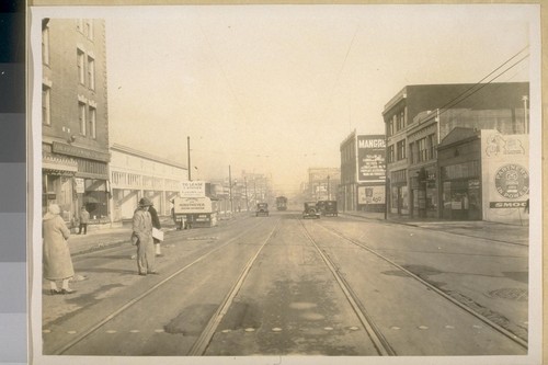 East on Mission St. from 9th St. Dec. 1928