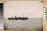 The old steamer Eureka of the Pacific Coast Steamship Co. in 1885. Off Telegraph Hill