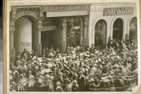 Excitement on Montgomery between Calif. and Sac Sts. East Side Sept. 16/72 during the break in Meadow Valley Stock dropped from $34.00 to $19.50. The building 408 to 410 was torn down July 15/24