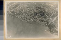 Fort Mason and San Francisco from the sky. 1920