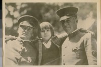 L. to R.: Geo. Truett Police Officer - Jackie Coogan and Martin Hanley, Police Officer in G.G. [Golden Gate] Park, 1924