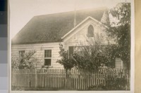 Side view of home in which I was born at Maryville [Marysville] Yuba Co. Calif. on Feb. 10th 1860 cor. 9th & F. Sts. Photo taken Nov. 1924. Jesse B. Cook
