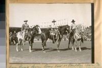 The Cow Boys from Bay View or Butcher Town and Cow Girl in the center at the Community Service Circus