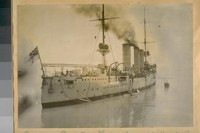 German cruiser Nurnberg 1914 in San Francisco Bay. Later destroyed off Cape Horn by the British War vessel