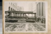 An other view of the same wreck, May 7/26 [wreck at Sansome Street, after running from Powell Street down California Street Hill.]