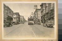 North on Fillmore St. from Haight St. Aug. 1928