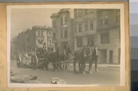 A four horse truck on the east side of Larkin St. at Jackson St. Owned by Jeremiah O'Shea. April 7/28
