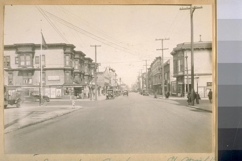 East on G.G. [Golden Gate] Ave. from Buchannan [Buchanan] St