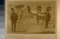 Assassination of King James of William. Reproduced from an old lithograph. In San Francisco 1856