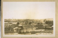 April 16th 1929. From Silver Ave. & the cattle pens on the hill. Looking S.E. and showing of Bay View Dist., Butcher Town, S.P.R.R. [Southern Pacific Railroad] trestle over the marsh lands