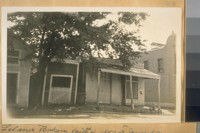 The Leland Bakery built in 1850 at Jamestown, Tuolumne Co. Calif. by G.A. Leland, the father of Dr. Thos. B. Leland, coroner of San Francisco. August 9/28