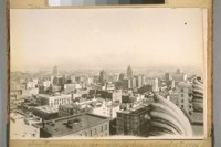 San Francisco 9 years after the fire of April 18th, 1906 from Calif. St. hill. [Three part panorama]