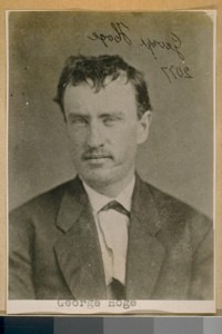 George Hoge. No 2077. Arrested January 4th 1870. Chg assault with a deadly weapon. No disposition. November 17th 1870 arrested