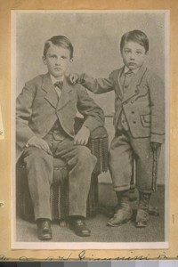 A.P. and Dr. A.H. Giannini in 1870 of the Bank of Italy