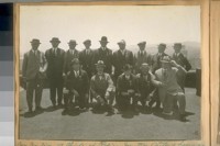 Contention [sic] of Chiefs of Police, United States & Canada, at S.F. [San Francisco], Calif., June 19th to 24th, 1922. Photo taken on the roof of St. Francis Hotel. L. to R