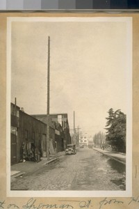 North on Sherman St. from Harrison St. March 1928