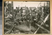 Looking for Fire Dept. tools at the Brannan St. fire, 1896