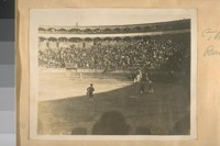 [A Bull fight at Tijuana, Calif.]