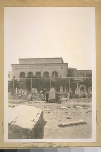 The grave of Jas. Sullivan known as Yankee Sullivan in Mission Dolores Cemetery. He with Chas. Duane chief of Volenteer