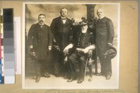 Left to right. Mose Gunst, Wm. Alvord, Chief Crowley & Judge Tobin of the San Francisco Police Dept. in 1896