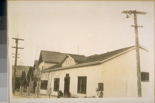 The 1st Federal Court in Calif. Built of adobe in 1836 cor. Polk & Hartwell Sts. Monterey Calif. Photoed [sic] Jany 1929