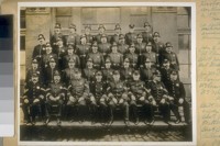 Harbor Police of the San Francisco Police Dept. in 1895. Back row L. to R. Ed. Dalton, Jas. Aitken, Pat