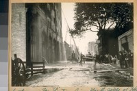 Waterhouse and Lester fire, north side of Howard bet. 1st & 2nd St. about 1896 - Natoma St. side of fire