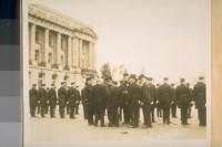 Nov. 3/28. [The annual inspection of the San Francisco] Police Dept. In this group is Chief W. J. O'Brien, Mayor Jas. Rolph Jr. Corpl. Eugene Wall, Pres. Theo. J. Roche, Capt. Fred Lemon, Andrew F. Mahony and Det. Sergt. Thos. Walsh