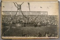 Pres. Taft breaking ground in G.G. [Golden Gate] Park 1911, and Chas. De Young holding the box