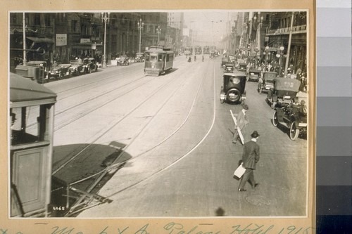 East on Market fr. Palace Hotel. 1915